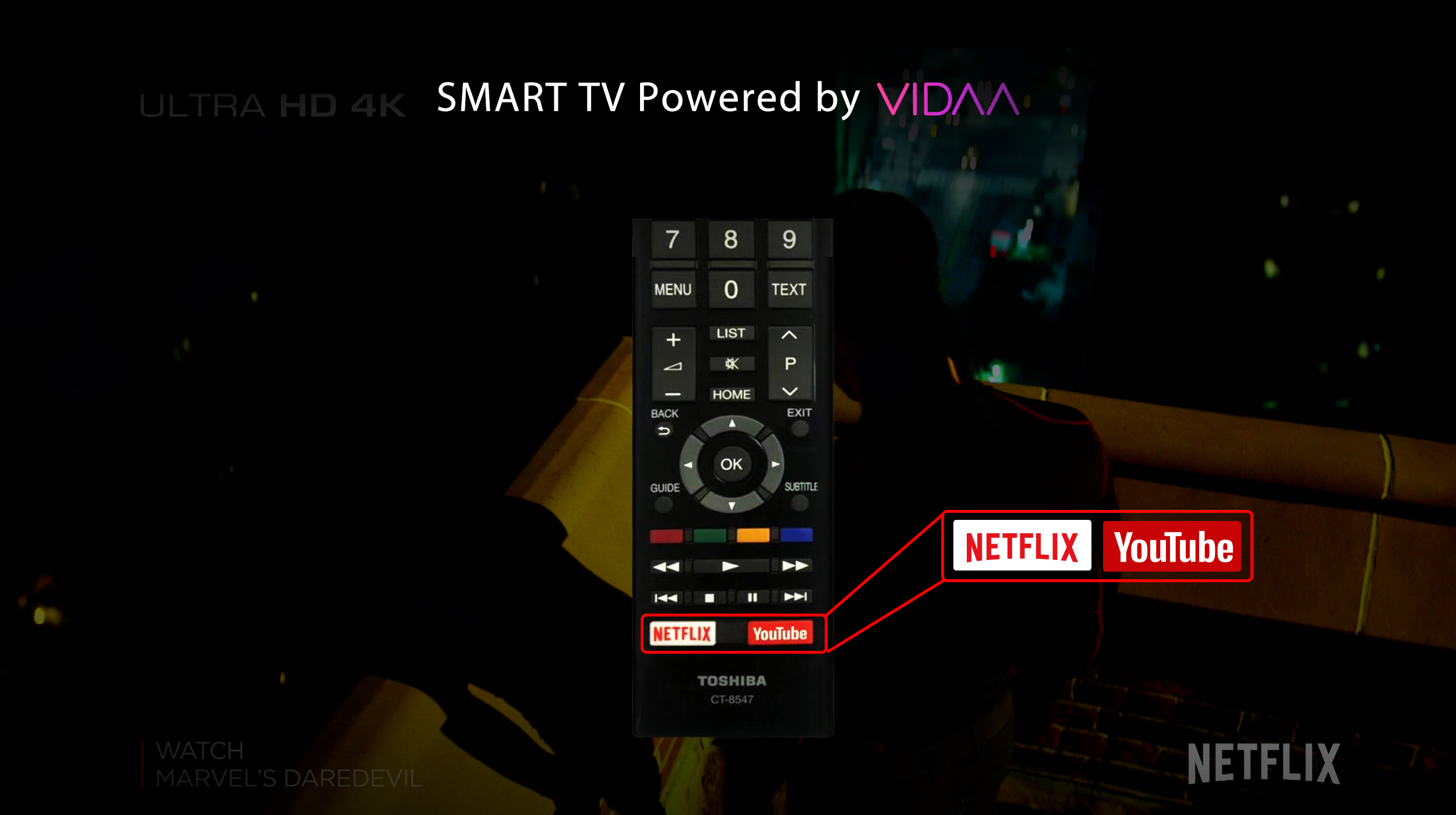 Toshiba Smart HD TV Powered by VIDAA & QUICK REMOTE