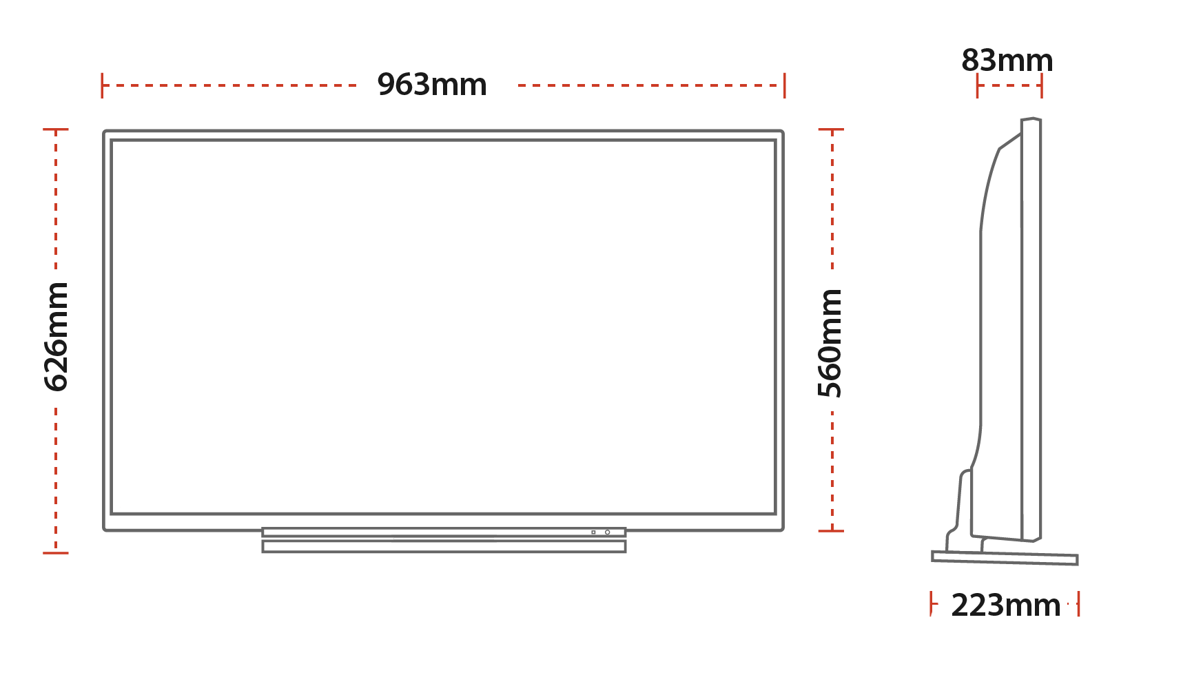 Smart TV Toshiba 43 FHD DLED 43LL3C63 109cm - TV HD Ready / HD