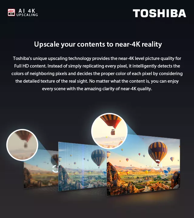 Toshiba 4K Smarter TV Ultra Dimming Technology