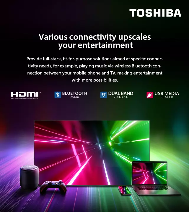 Toshiba 4K Smarter TV Powered by VIDAA & QUICK REMOTE